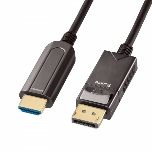 サンワサプライ DisplayPort-HDMI変換光ファイバーケーブル 10m KC-DPHDFB100 安値