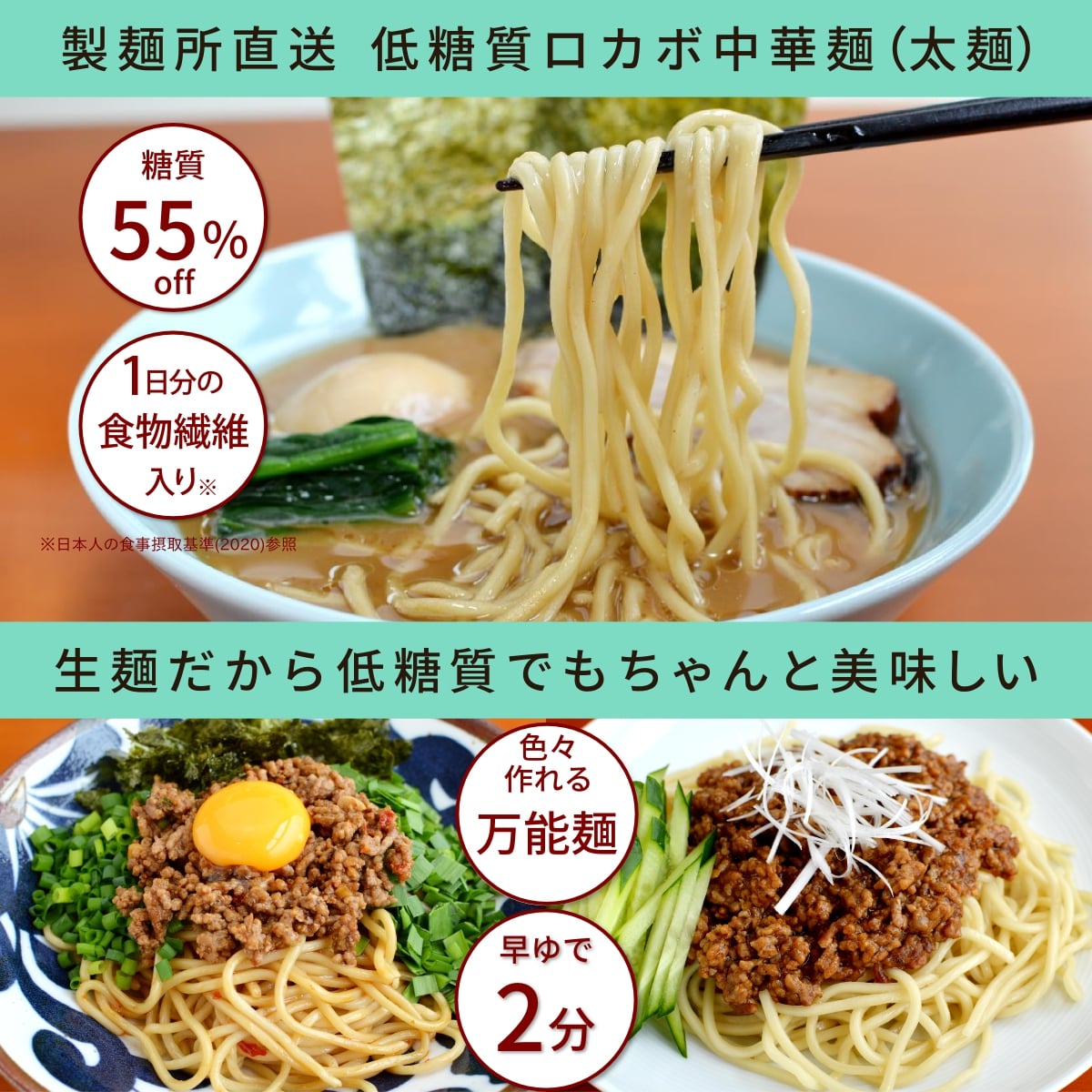 市場 糖質制限 150g×12袋 ロカボ 糖質 低カロリー 中華麺 低糖質食品 低糖質 ダイエット 太麺 置き換え ダイエット食品 冷凍 生ラーメン  55%オフ パスタ