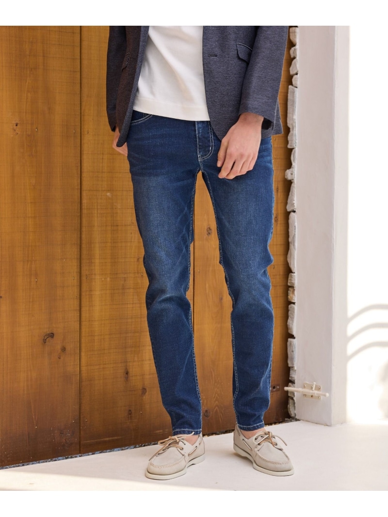 9ozハイパーストレッチスラブデニムパンツ RATTLE TRAP メンズ ビギ パンツ その他のパンツ ネイビー【送料無料】[ Fashion]｜MENS BIGI／メンズビギ