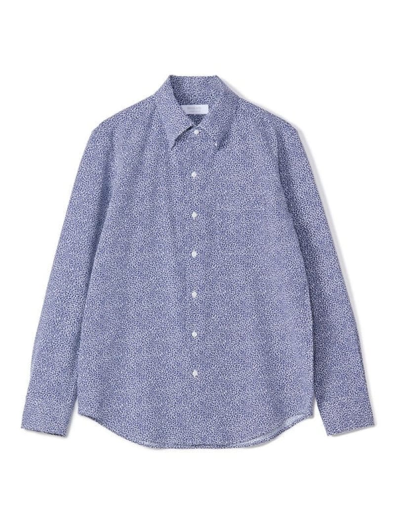 【ACTIVE TAILOR/アクティブテイラー】ドットエアーフラワープリントドレスシャツ＜ストレッチ/吸水速乾/通気性＞ MEN'S BIGI メンズ ビギ トップス シャツ・ブラウス ホワイト【送料無料】[ Fashion]