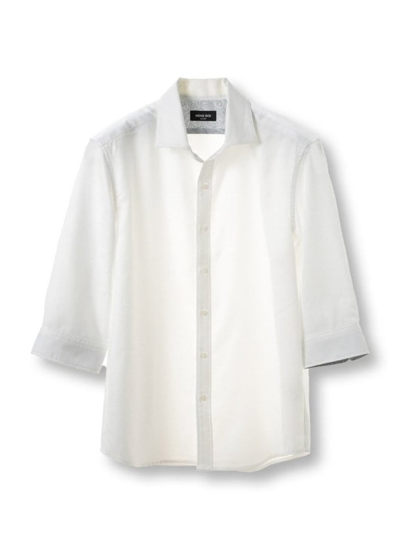 【SALE／55%OFF】オクシィジュエルストレッチ七分袖シャツ＜ストレッチ＞ MEN'S BIGI メンズ ビギ トップス シャツ・ブラウス ブラック ホワイト ブラウン ネイビー【RBA_E】【送料無料】[ Fashion]
