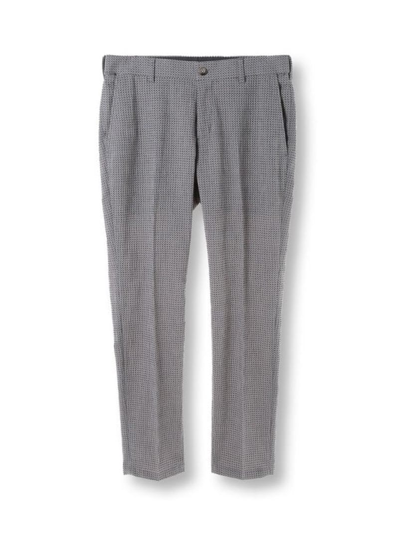 【SALE／20%OFF】3Dサッカープリントストレッチパンツ＜EASY CARE＞ MEN'S BIGI メンズ ビギ パンツ スラックス・ドレスパンツ ブルー グレー ネイビー【RBA_E】【送料無料】[ Fashion]
