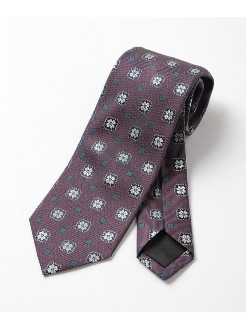 【TIE YOUR TIE(タイユアタイ)】ヴィンテージフラワー柄ネクタイ MEN BIGI メンズ ビギ トップス カットソー・Tシャツ レッド ネイビー【送料無料】[ Fashion]