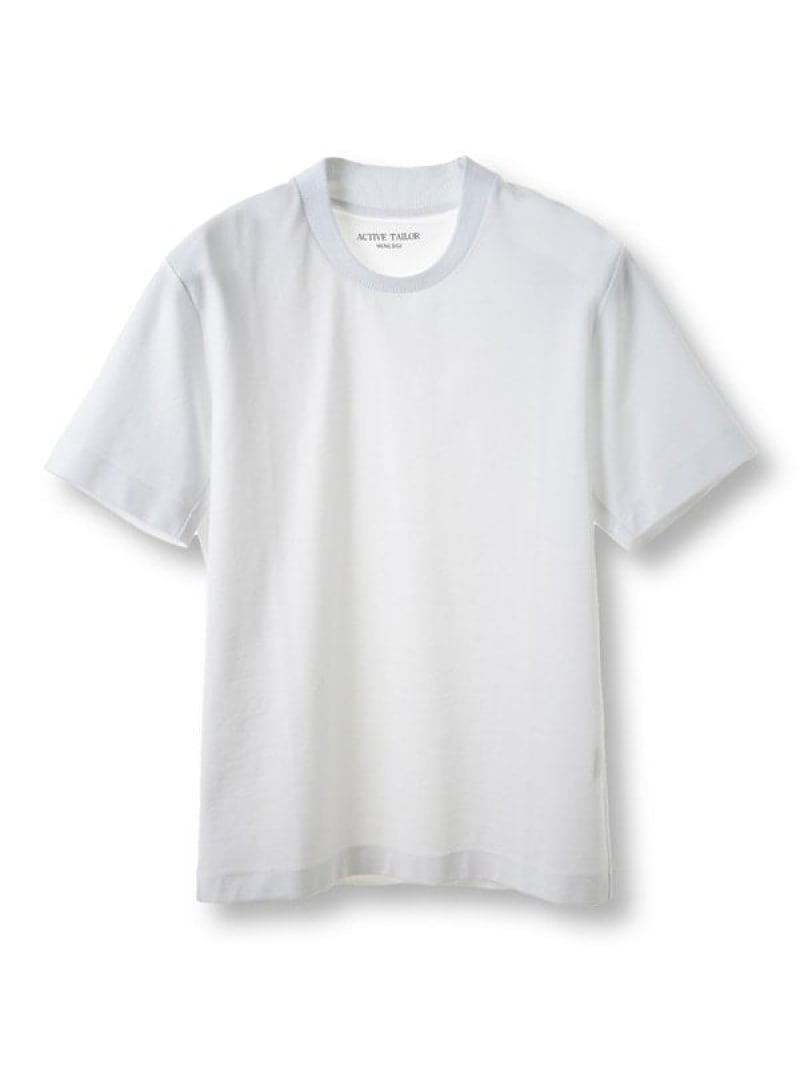 【ACTIVE TAILOR/アクティブテイラー】シルケットスムースクルーネックティーシャツ＜当たること冷感 / UV撥ねのける＞ MEN\u0027S BIGI メンズ ビギ トップス カットソー・ティーシャツ 黒いこと 薄墨色 赤銅色 米国海軍 白いこと【貨物輸送無料】[ Fashion]