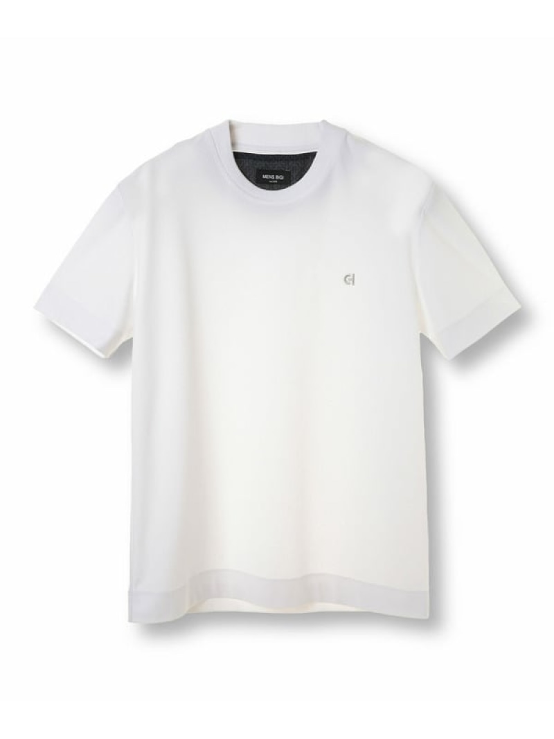 【COLE HAAN/コール ハーン】別注 ハニカムジャージ素材ジャケットTEE＜抗菌/UVカット/4WAYストレッチ＞ MEN'S BIGI メンズ ビギ トップス カットソー・Tシャツ ホワイト ブラック ネイビー【送料無料】[ Fashion] 11,550円