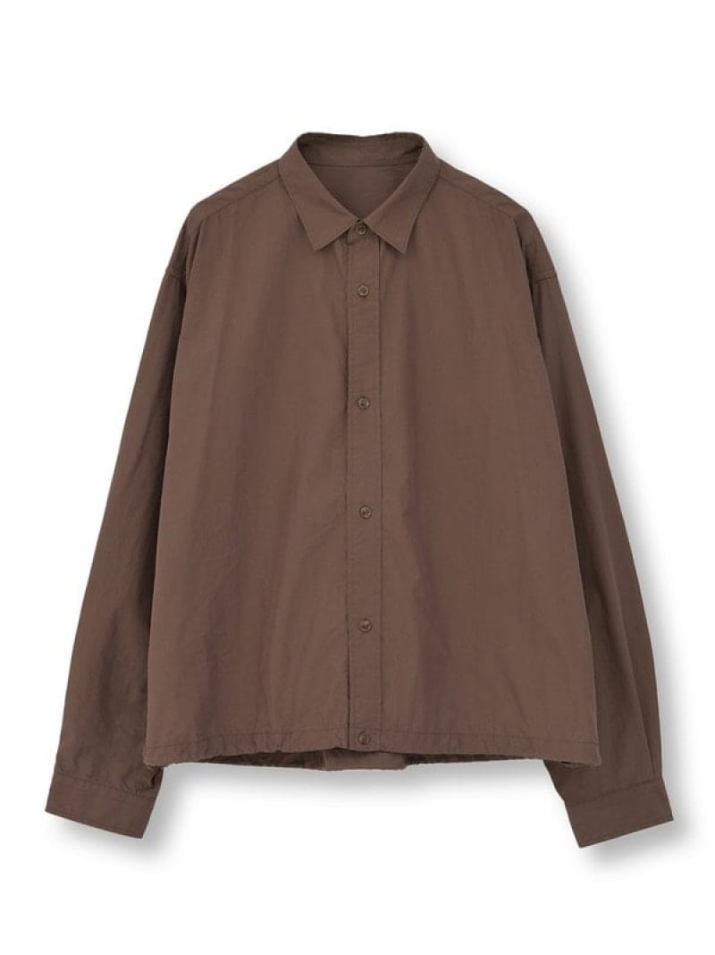 【SALE／60%OFF】コットンナイロンドローコードシャツ FUSE メンズ ビギ トップス シャツ・ブラウス ブラウン グレー【RBA_E】【送料無料】[ Fashion]
