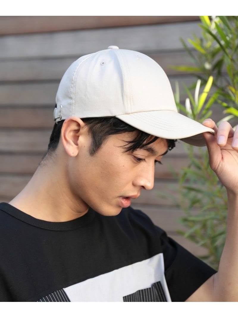 ツイルx合成皮革ローキャップ Union メンズ Station 帽子 ビギ