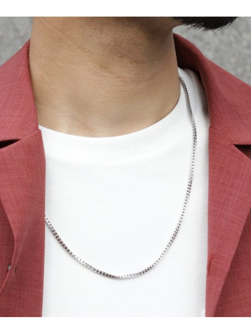 ステンレスロングチェーンネックレス Union メンズ Station