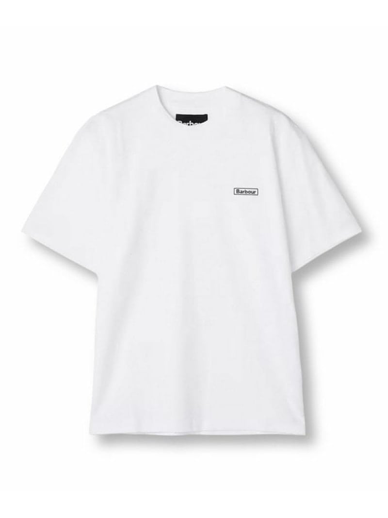 【SALE／20%OFF】【BARBOUR/バブアー】WALTON EMBROIDERED OS FIT T-SHIRT MEN'S BIGI メンズ ビギ トップス カットソー・Tシャツ ホワイト ブルー【RBA_E】【送料無料】[ Fashion]