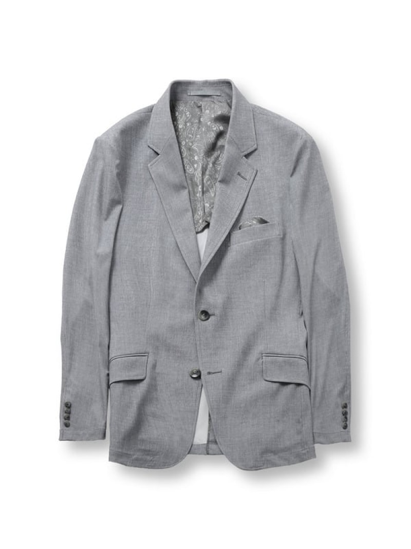 【SALE／50%OFF】【ACTIVE TAILOR】COOL TOUCH 接触冷感ハイパーストレッチジャケット MEN'S BIGI メンズ ビギ ジャケット・アウター その他のジャケット・アウター グレー ネイビー【RBA_E】【送料無料】[ Fashion]