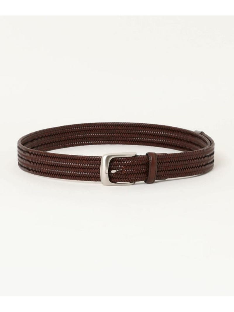 【SALE／20%OFF】【DOMODOSSOLA】リサイクルレザーベルト CROWDED CLOSET メンズ ビギ 流行り物雑貨 胴締め 黒いこと 赤銅色 米国海軍【RBA_E】【貨物輸送無料】[ Fashion]