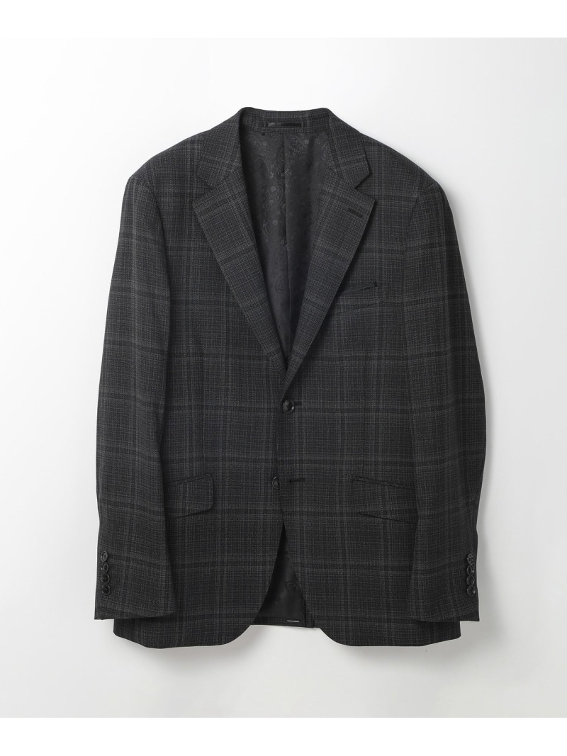 【SALE／50%OFF】【ACTIVE TAILOR】ホップサックチェックジャケット MEN'S BIGI メンズ ビギ ジャケット・アウター テーラードジャケット・ブレザー グレー ネイビー【RBA_E】【送料無料】[ Fashion]｜MENS BIGI／メンズビギ 15,444円
