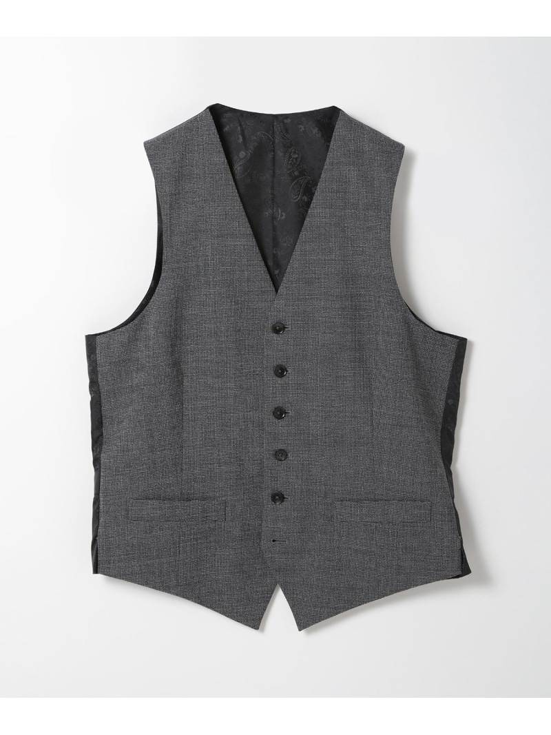 【SALE／30%OFF】ウールメランジ千鳥格子ベスト＜セットアップ＞ MEN'S BIGI メンズ ビギ トップス ベスト・ジレ ネイビー グレー ブラウン【RBA_E】【送料無料】[ Fashion]｜MENS BIGI／メンズビギ