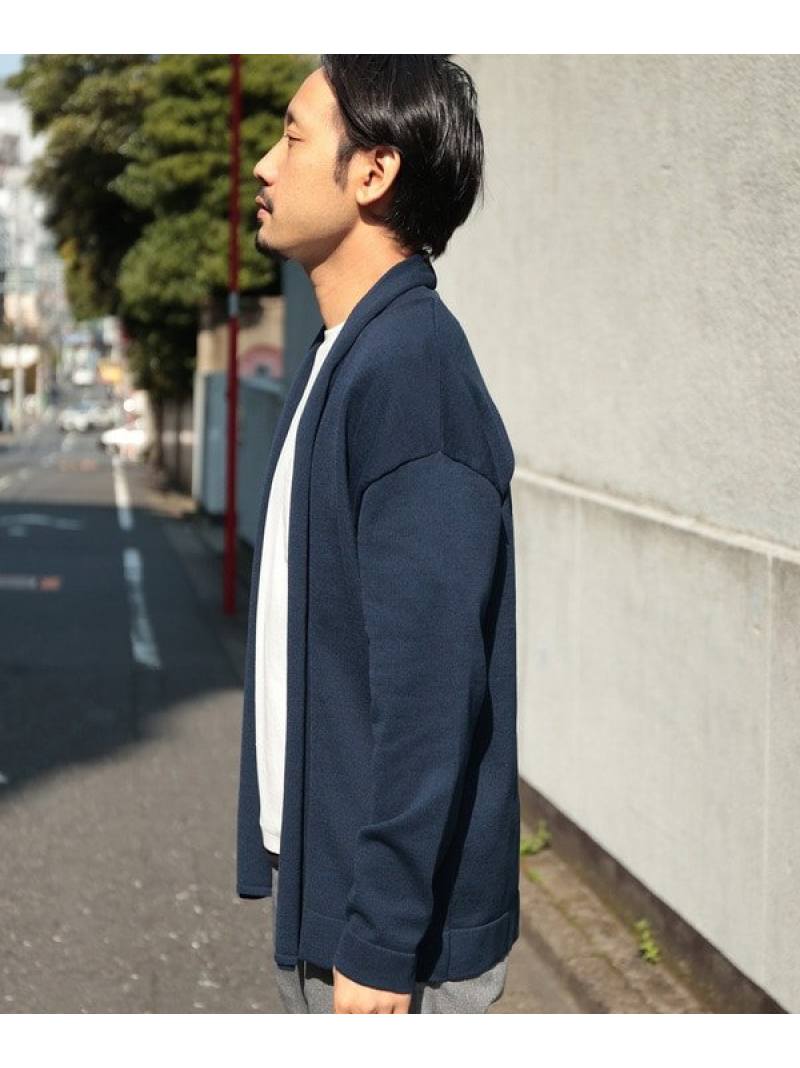 ウォッシャブル ボタンレス ショールカーディガン Station メンズ Union