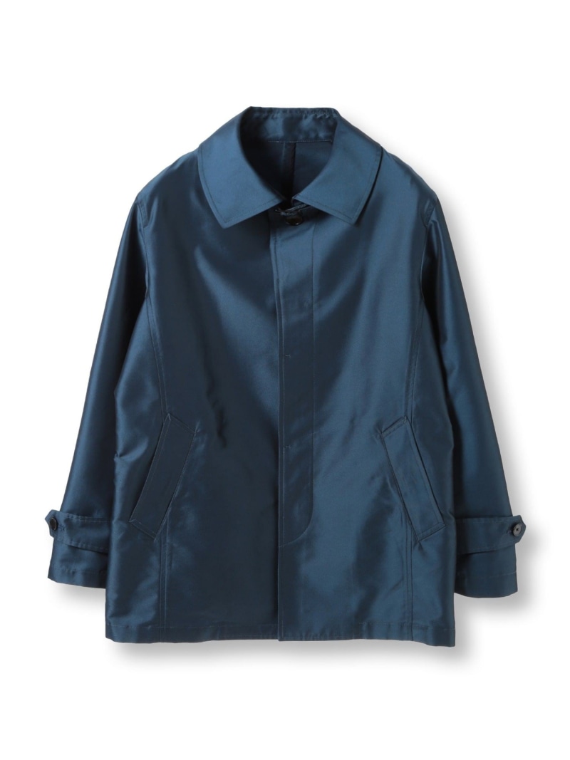 【SALE／50%OFF】シャンブレーツイルメモリースプリングコート MEN'S BIGI メンズ ビギ ジャケット・アウター ステンカラーコート ホワイト ネイビー ブラック【RBA_E】【送料無料】[ Fashion]｜MENS BIGI／メンズビギ