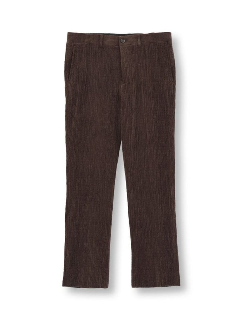 【SALE／50%OFF】シャーリングコーデュロイパンツ＜ストレッチ＞ MEN'S BIGI メンズ ビギ パンツ その他のパンツ ブラック ブラウン【RBA_E】【送料無料】[ Fashion]