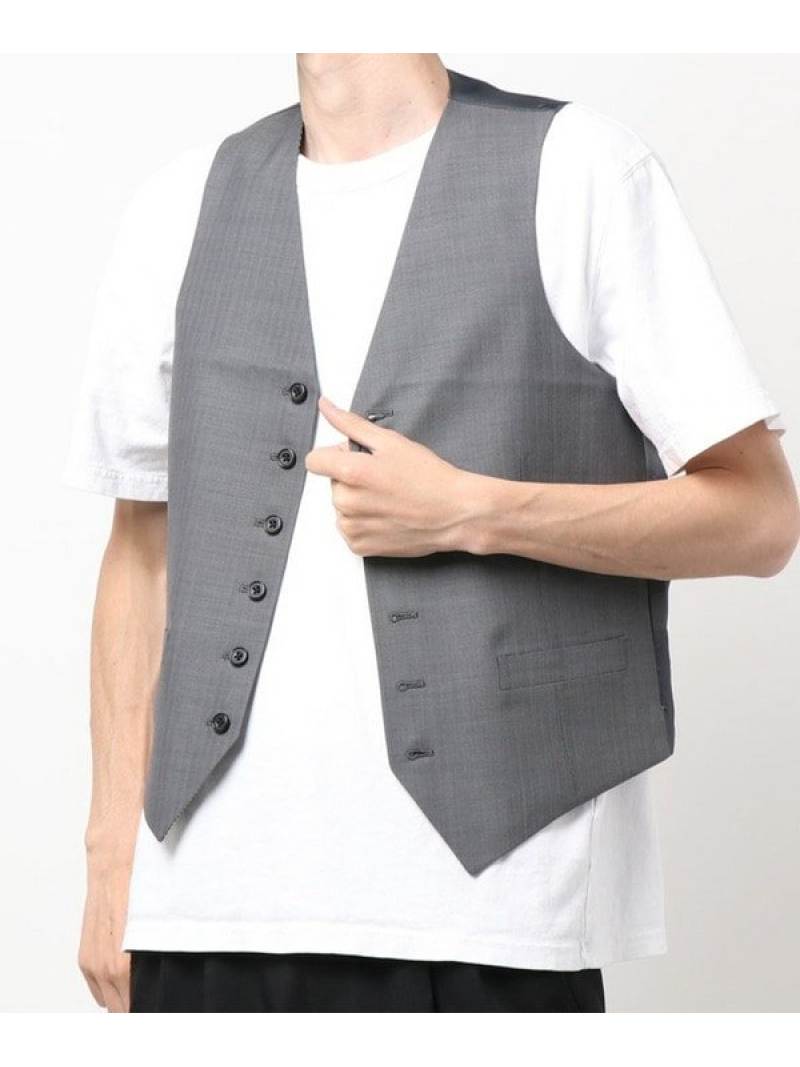 シルクヘリンボーン リバーシブルベスト メンズ Men S Bigi