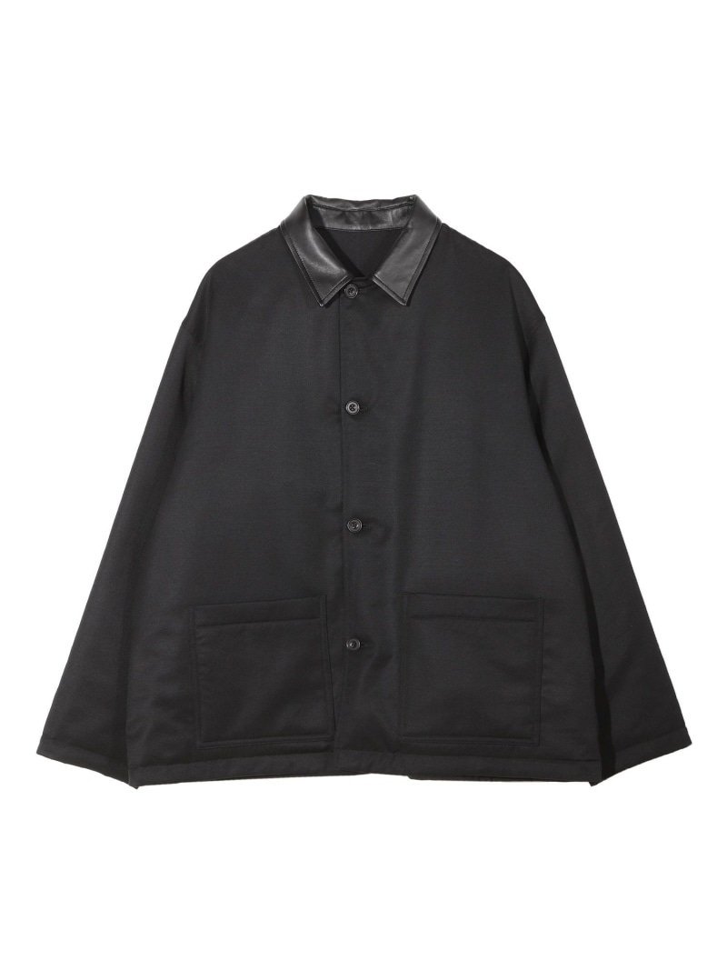 【50th Anniv . 中田 慎介】WOOL x NYLON REVERSIBLE JACKET MEN'S BIGI メンズ ビギ ジャケット・アウター ブルゾン・ジャンパー ブラック【送料無料】[ Fashion]｜MENS BIGI／メンズビギ