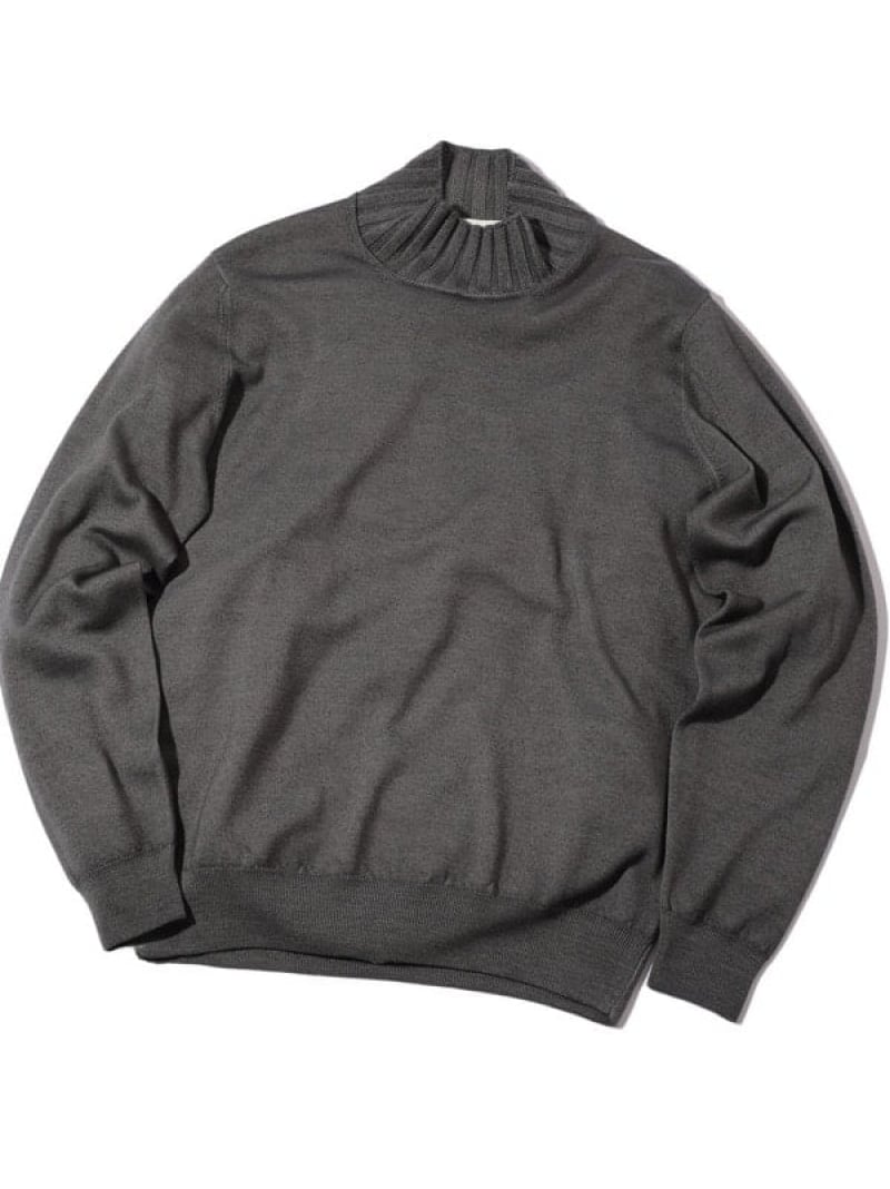 【SALE／30%OFF】【FILIPPO DE LAURENTIIS】12G天竺ハイゲージニット DISTINCTION MEN\u0027S BIGI メンズ ビギ トップス 編み物 青み 赤いこと 薄墨色【RBA_E】【貨物輸送無料】[ Fashion]