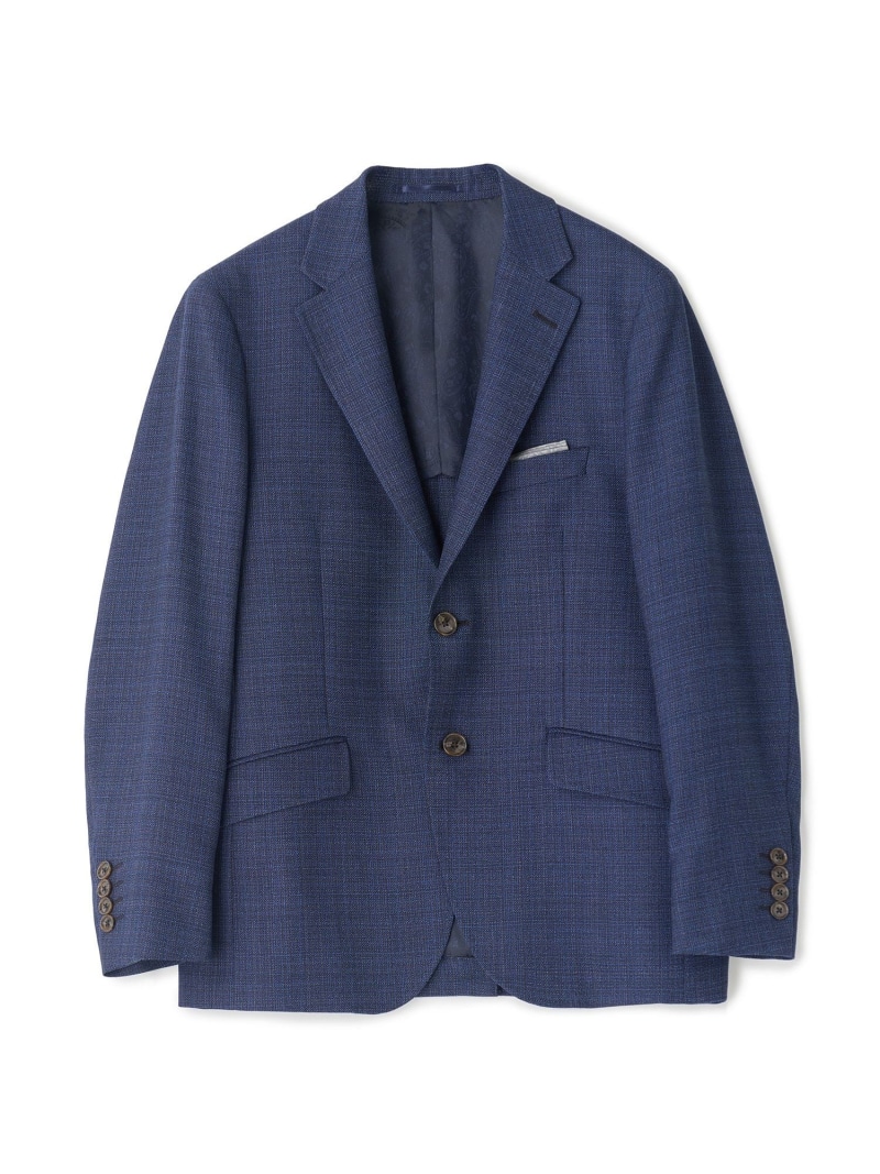 ミックスヤーン/ホップサックテーラードジャケット MEN'S BIGI メンズ ビギ ジャケット・アウター テーラードジャケット・ブレザー ネイビー【送料無料】[ Fashion]｜MENS BIGI／メンズビギ
