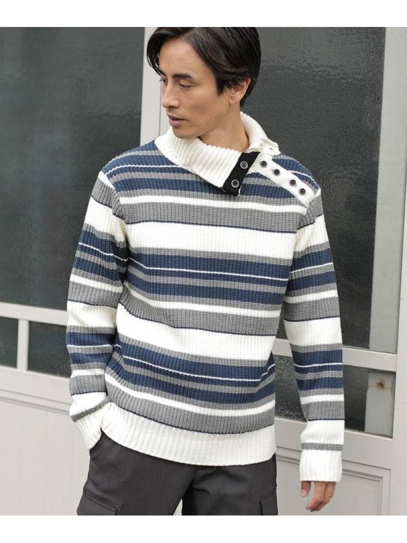 ドクターネックボーダーニット Union メンズ Station ビギ