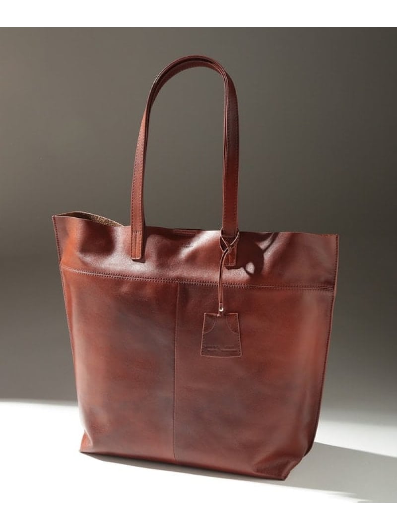【SEEKER(シーカー)別注】牛革スムースレザートート MEN'S BIGI メンズ ビギ バッグ その他のバッグ グリーン ブラック ブラウン ネイビー【送料無料】[ Fashion]