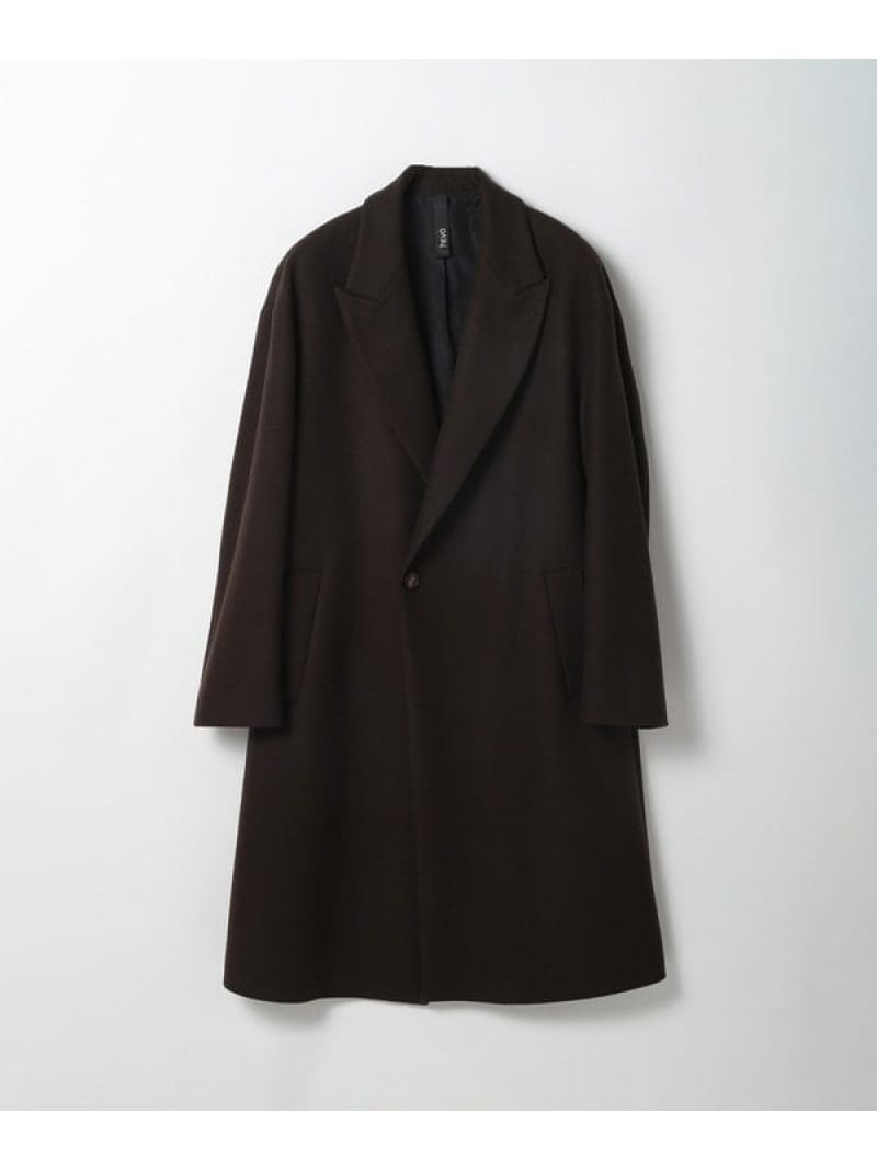 【hevo/イーヴォ】別注チェスターフィールドコート DISTINCTION MEN'S BIGI メンズ ビギ ジャケット・アウター チェスターコート ブラウン ブラック【送料無料】[ Fashion]