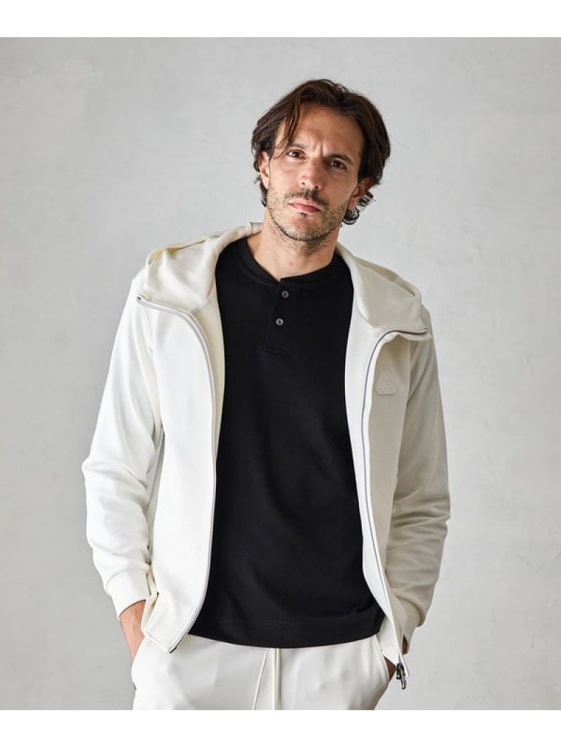 【SALE／30%OFF】【JUST PLAY】N/Rストレッチポンチ立体比翼フードブルゾン【セットアップ着用可】 RATTLE TRAP メンズ ビギ トップス パーカー・フーディー ブラック グレー ホワイト【RBA_E】【送料無料】[ Fashion]
