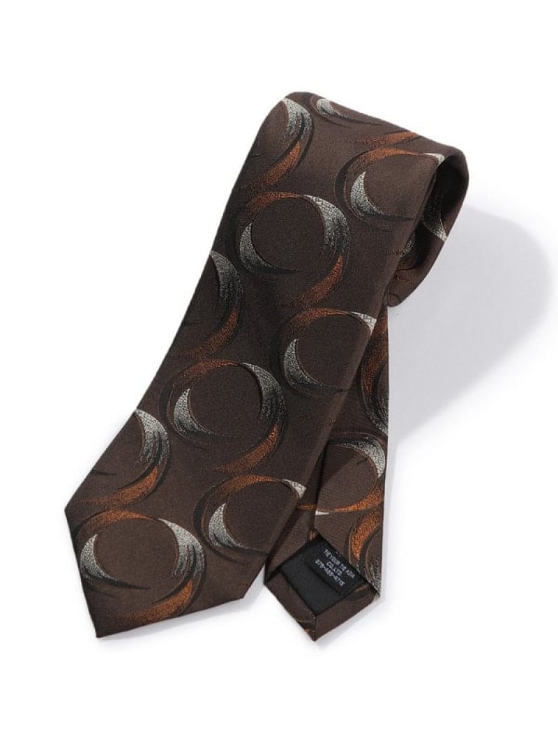【TIE YOUR TIE/タイユアタイ】ヴィンテージアブストラクト柄ネクタイ MEN'S BIGI メンズ ビギ スーツ・フォーマル ネクタイ・蝶ネクタイ ワインレッド ブラック【送料無料】[ Fashion]