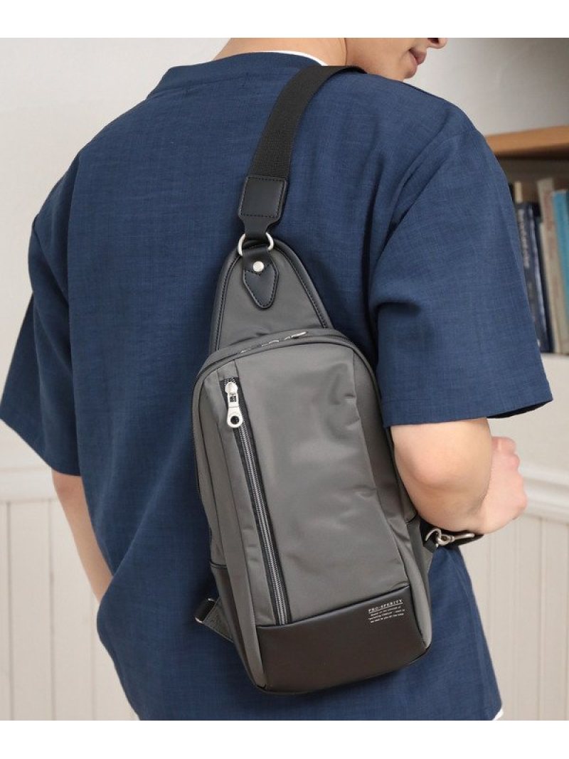 Puレザーボディバッグ Union ビギ バッグ メンズ Station ウエストポーチ