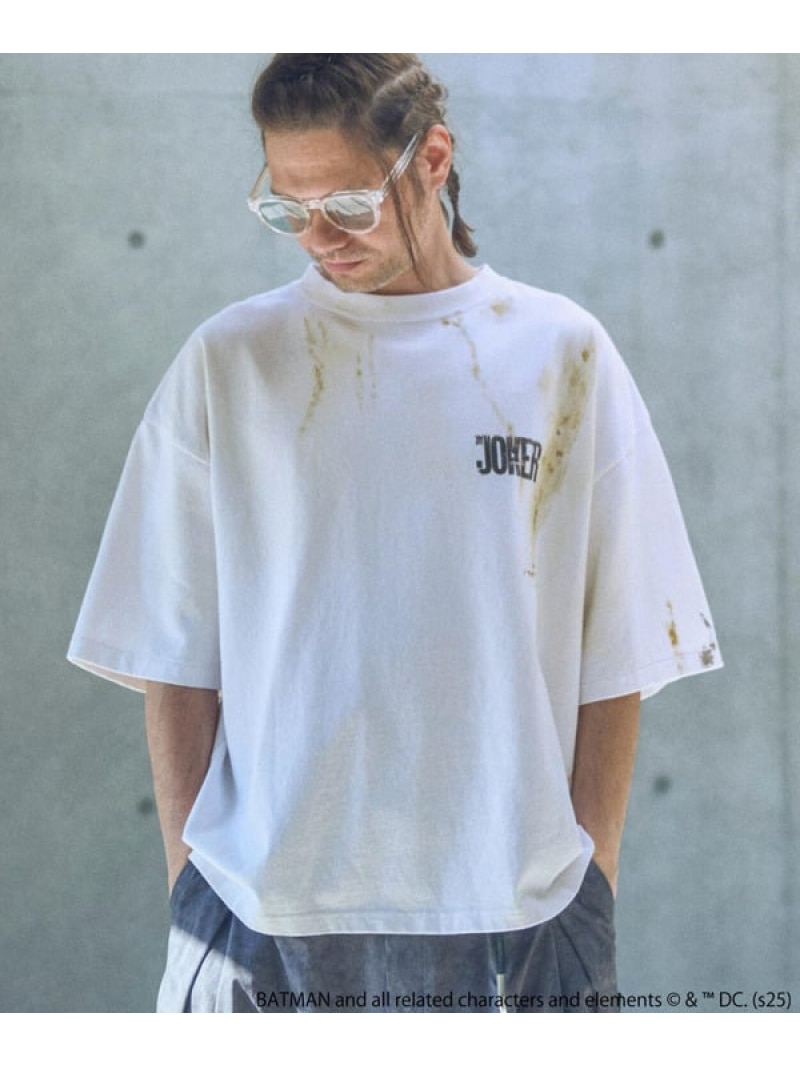 ADAM PATEK THE JOKER comic T RATTLE TRAP メンズ ビギ トップス カットソー・Tシャツ ホワイト【送料無料】[ Fashion]