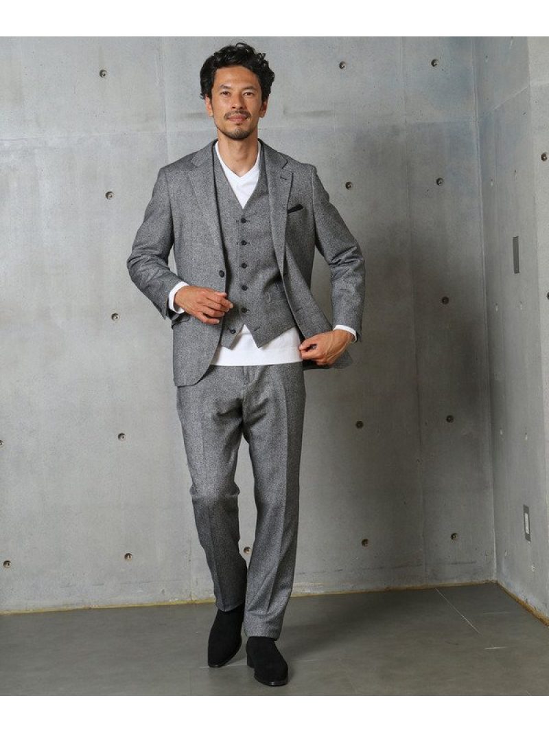 クラシカルヘリンボーン リバーシブルベスト メンズ Bigi Men S