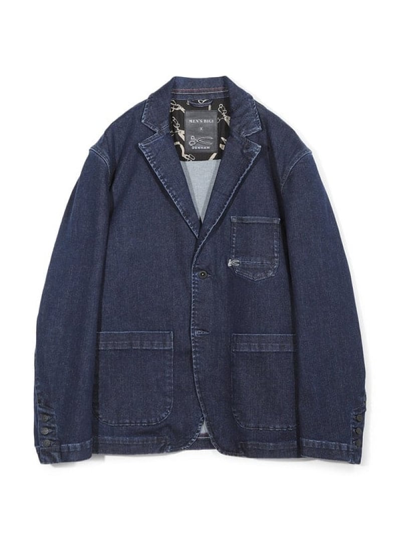 楽天市場】DENHAM デンハム レザーコンビ スタンドカラー