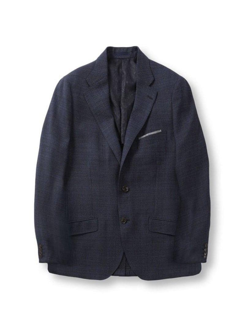 【SALE／50%OFF】【ACTIVE TAILOR】ミックスヤーンテーラードジャケット MEN'S BIGI メンズ ビギ ジャケット・アウター テーラードジャケット・ブレザー グレー ホワイト ネイビー グリーン【RBA_E】【送料無料】[ Fashion]