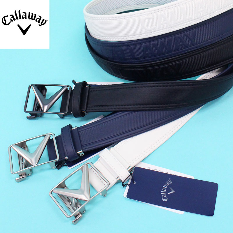 送料無料 Callaway キャロウェイアパレル メンズ ベルト バックルロゴ ゴルフウェア ブランド おしゃれ