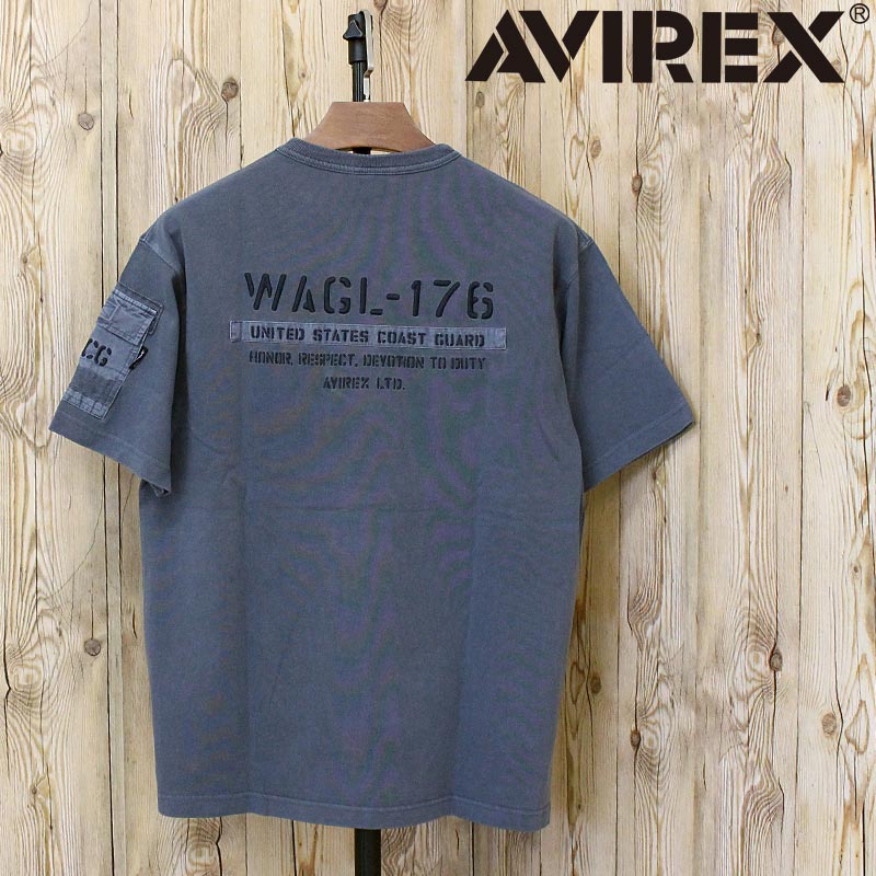 送料無料 AVIREX アヴィレックス FADED S/S MIL. PKT TEE 783-6134005 フェイド ショートスリーブ ミリタリー ポケット 半袖Tシャツ コットン 綿 アビレックス ミリタリー トップス メンズ ブランド ネコポス
