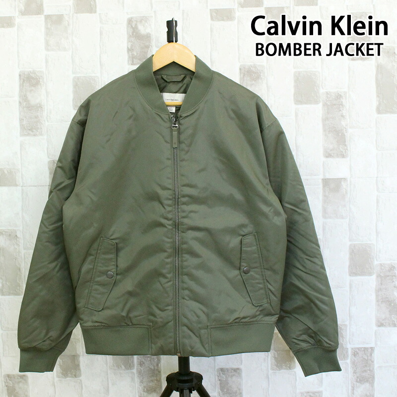 貨物輸送無料 Calvin Klein カルバンクライン CK MA-1 ナイロンボンバージャケット LS NYLON BOMBER JACKET 4RC526G メンズ ブランド名 MC