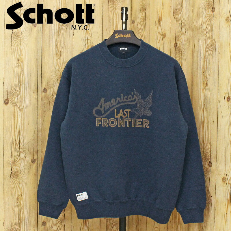 送料無料 Schott ショット フェード ラスト フロンティア クルー スウェット FADE AMERICA’S LAST FRONTIER CREW SWEAT 782-5232014 トップス ブランド