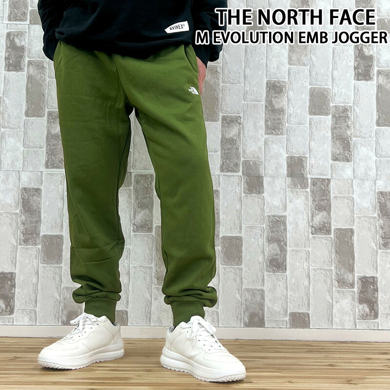 貨物輸送無料 THE NORTH FACE ザ 北の方人間の顔 系統発生 ワンポイント刺しゅう 汗水 ジョガーパンツ M EVOLUTION EMB JOGGER NF0A8CWY メンズ ブランド名
