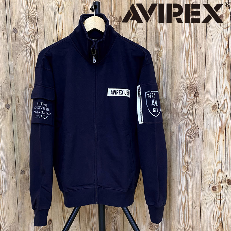 送料無料 AVIREX アヴィレックス FATIGUE STAND ZIP スウェット 783-3930011 ファティーグ スタンドジップジャケット ポケット付き ジップアップ アビレックス メンズ 長袖 MC｜メンズカジュアル通販MC-エムシー