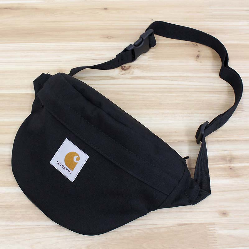 送料無料 Carhartt カーハート WIP ジェイク ヒップバック ウエストポーチ ボディバッグ Jake Hip Bag 2.8L I031476 鞄 撥水 ブラック 黒 ワンポイント メンズ レディース ブランド MC