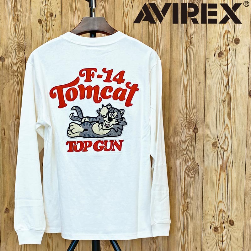 送料無料 AVIREX アヴィレックス SAGARA TOMCAT ロングTシャツ アビレックス トップス メンズ ブランド アメカジ おすすめ おしゃれ 通販 秋 冬 服 MC ゆうパケ