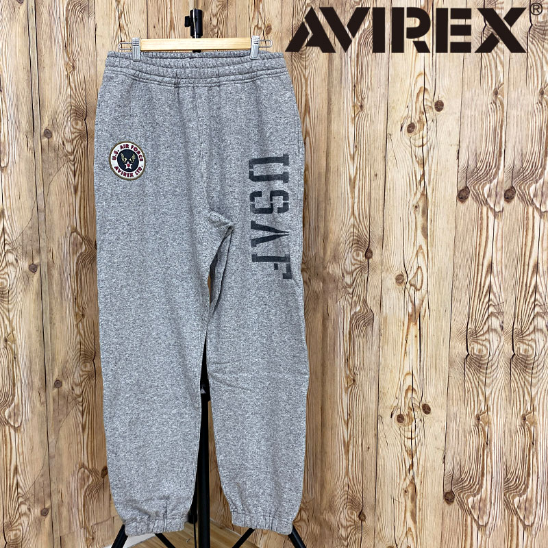送料無料 AVIREX アヴィレックス VTG. SWEAT PANTS　AIR FORCE スウェットパンツ ジョガーパンツ 裏起毛 刺繍 783-5110017 アビレックス ロングパンツ イージーパンツ メンズ ブランド 秋 冬 新作 トップイズム