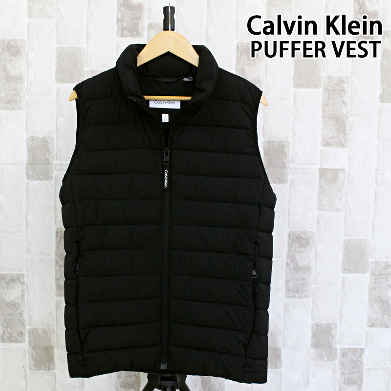 貨物輸送無料 Calvin Klein カルバンクライン CK 照明ランプ素っ首 パファーベスト PUFFER VEST  MC
