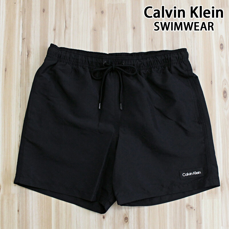 送料無料 Calvin Klein カルバンクライン CK ワンポイントロゴサーフパンツ ボードショーツ ショートパンツ 海パン 水着 メンズ スイムウェア おしゃれ インナー付き トップイズム ゆうパケ