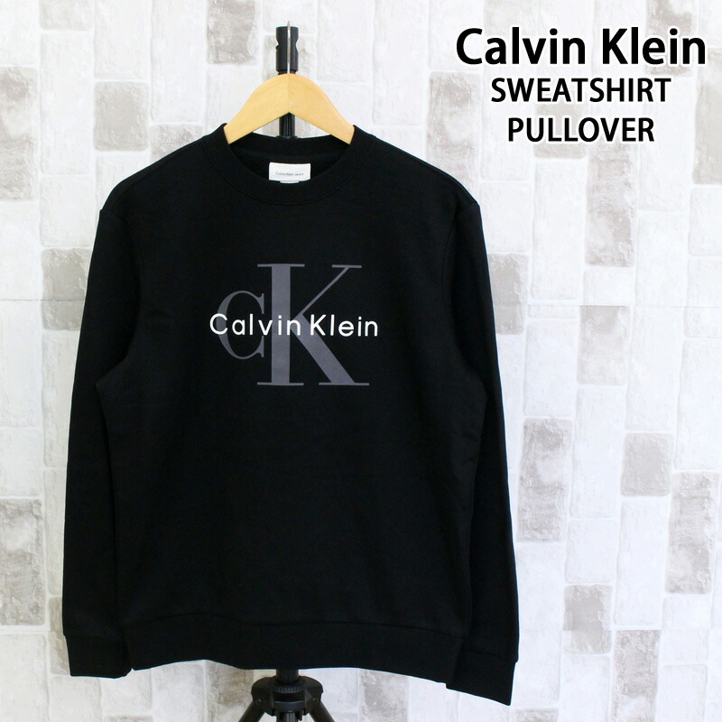 貨物輸送無料 Calvin Klein カルバンクライン CK モノグラムロゴタイプ 汗水 労働者の一団のど首 MONOLOGO FLEECE CREW NECK 40BM801 メンズ ブランド名 MC