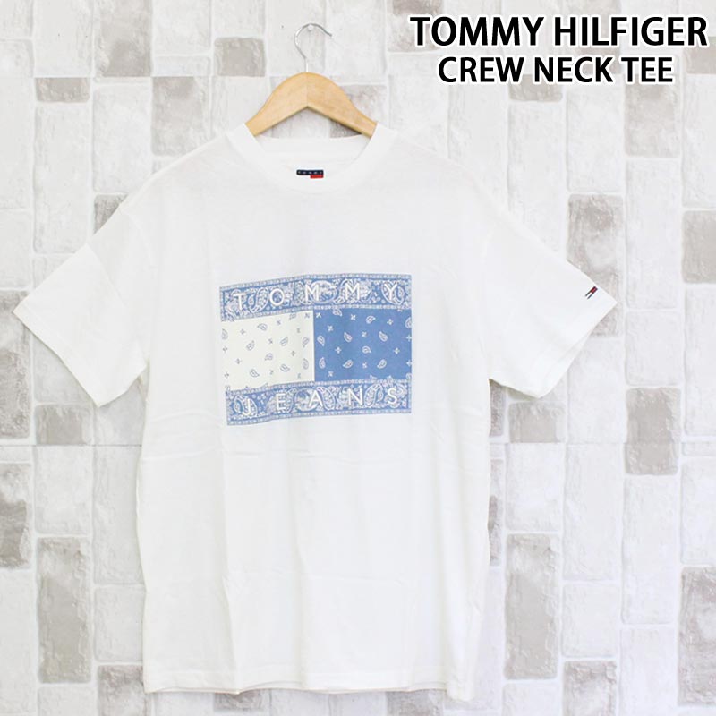 送料無料 TOMMY HILFIGER トミー ヒルフィガー TJM リラックス ペイズリー フラッグ Tシャツ TJM RLX PAISLEY FLAG TEE EXT 半袖Ｔシャツ トップス DM0DM20810 メンズ ブランド MC ゆうパケ