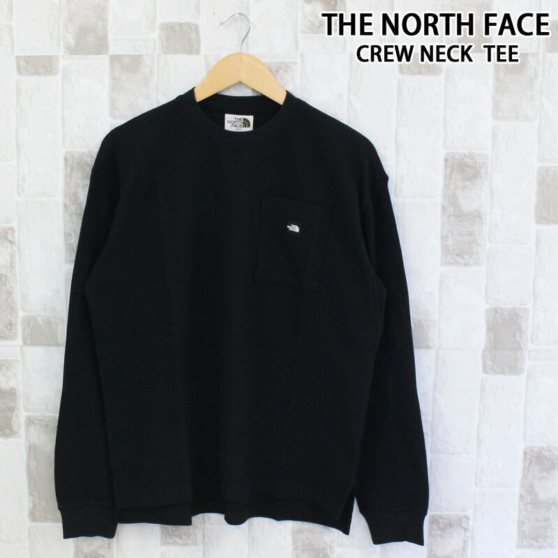 貨物輸送無料 THE NORTH FACE ザ 北の方人間の顔 ワンポイント衣嚢 ワーヘル ロング捩りプルオーバー WAFFLE L/S R/TEE White Label Korea Line NT7TR02 L J メンズ ブランド名 MC