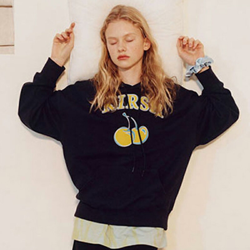 KIRSH ARCH LOGO CHERRY HOODIE LS/全3色 韓国ブランド 韓国ファッション 正規品 トップス パーカー フーディー クロップ丈 レディース 7,420円