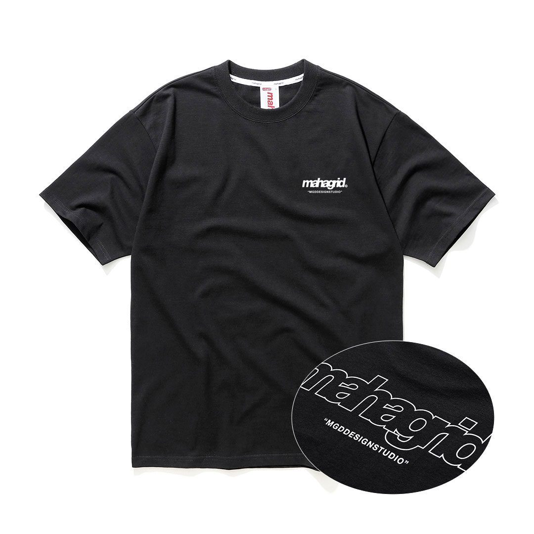 楽天市場 Mahagrid マハグリッド Back Thirdロゴtシャツ 全4色 あす楽対応 韓国 韓国ブランド 韓国ファッション トップス Tシャツ ロゴ 半袖 メンズ レディース ユニセックス 白 黒 青 紫 Daese Tokyo By Agem